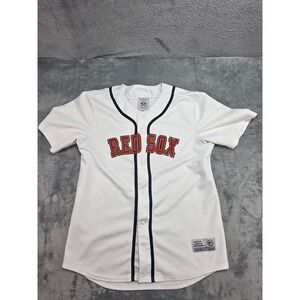True Fan Boston Red Sox Youth Baseball Jersey White Navy XL MLB Genuine Merch